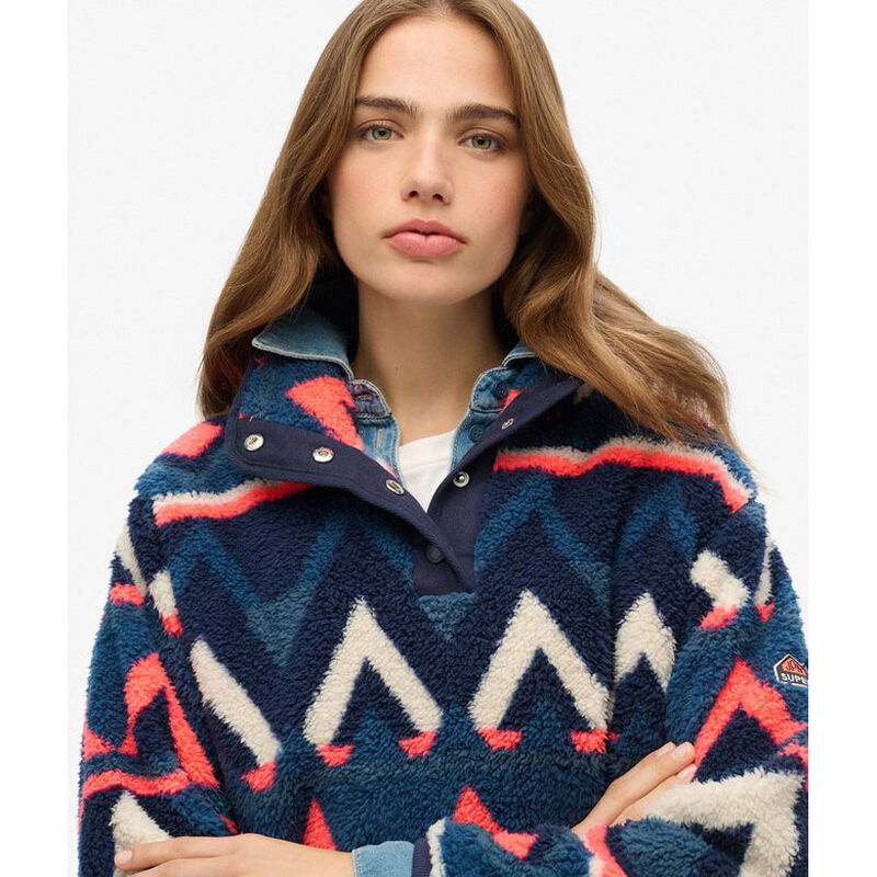 Superdry Super Soft Printed Teddy Fleece image number 2